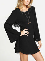 NEW FEELING Womens Black Mini Dresses