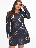 ODM Ladies Long Sleeve Plus Size Dress
