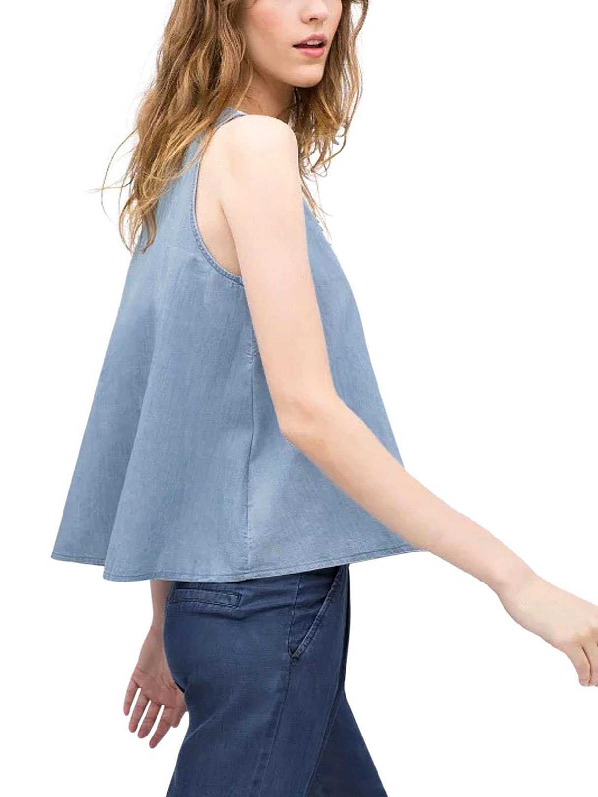 OEM Ladies Blue Camis