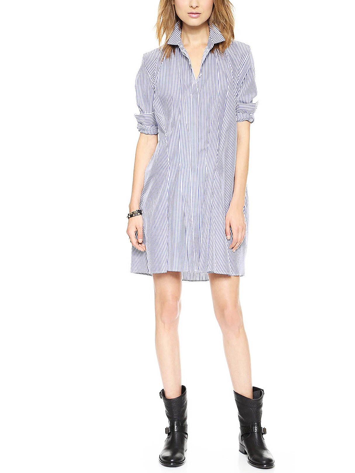 ODM Ladies Long Sleeve Shirt Dress