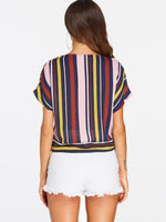 NEW FEELING Womens Striped T-Shirts