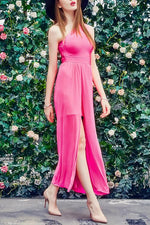 OEM Ladies Red Maxi Dresses