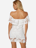 NEW FEELING Womens White Mini Dresses