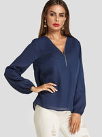 ODM Ladies Long Sleeve Blouses