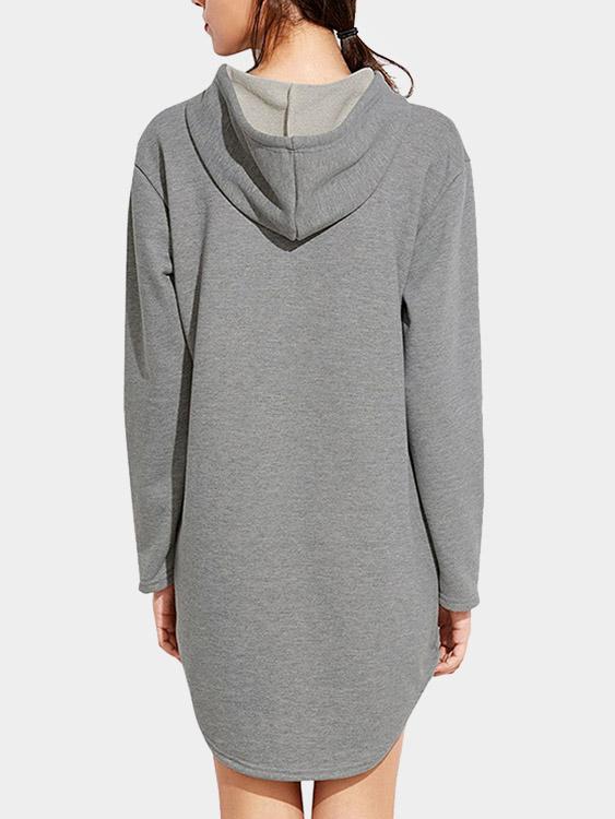 NEW FEELING Womens Grey Casual Dresses