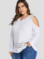OEM Ladies White Plus Size Tops