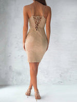 NEW FEELING Womens Khaki Mini Dresses