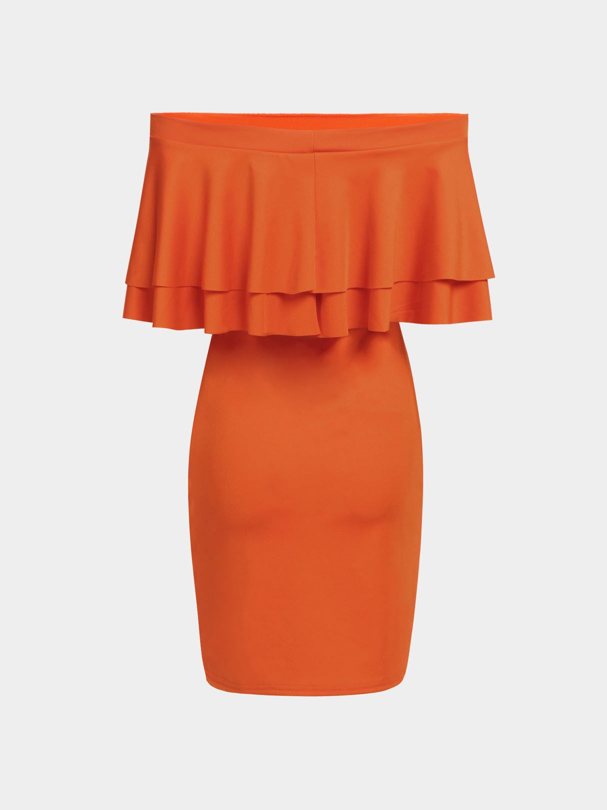 NEW FEELING Womens Orange Mini Dresses