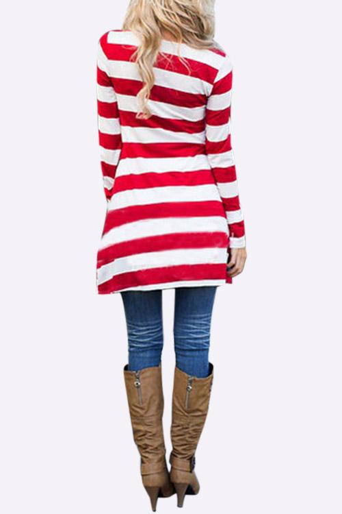NEW FEELING Womens Striped Casual Dresses
