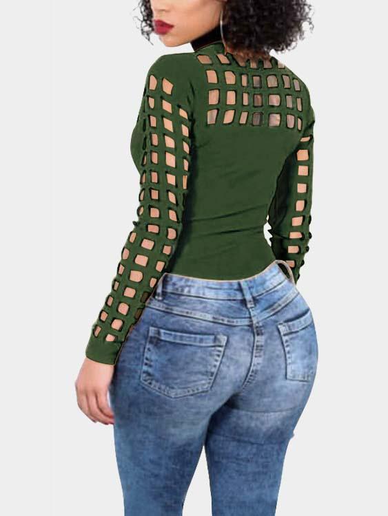 NEW FEELING Womens Green T-Shirts