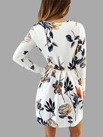 NEW FEELING Womens White Floral Dresses