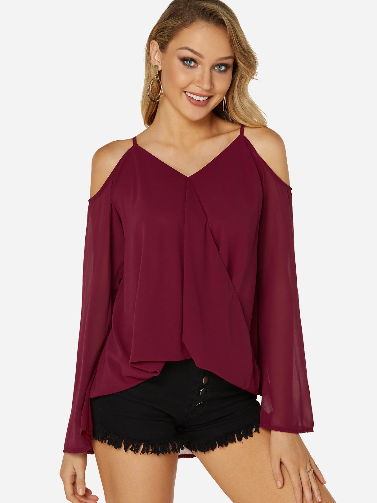 Custom Womens Half Sleeve Blouses
