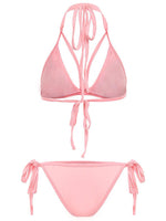 NEW FEELING Womens Blue Bikinis
