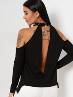 NEW FEELING Womens Black T-Shirts