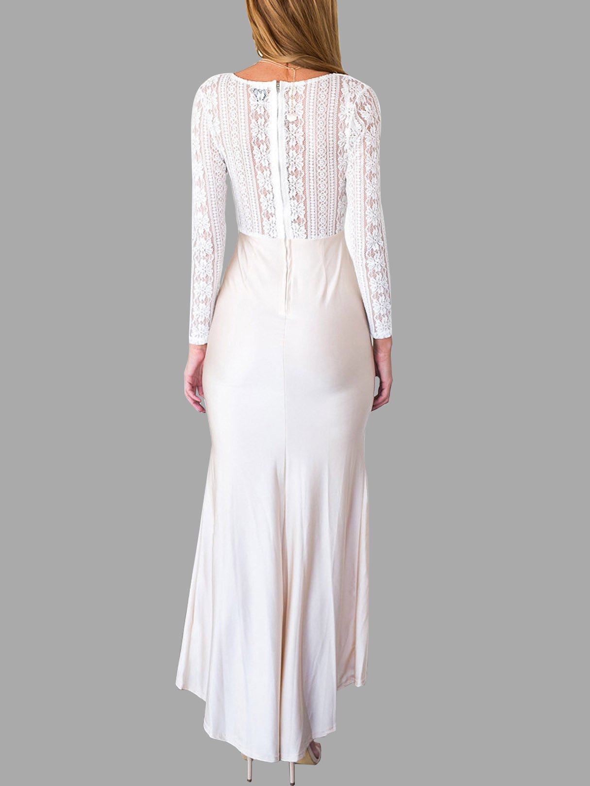 NEW FEELING Womens White Maxi Dresses