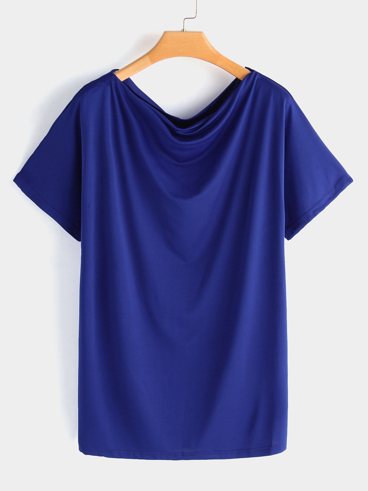 Wholesale One Shoulder Plain Half Sleeve T-Shirts