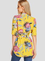 ODM Ladies Half Sleeve Blouses