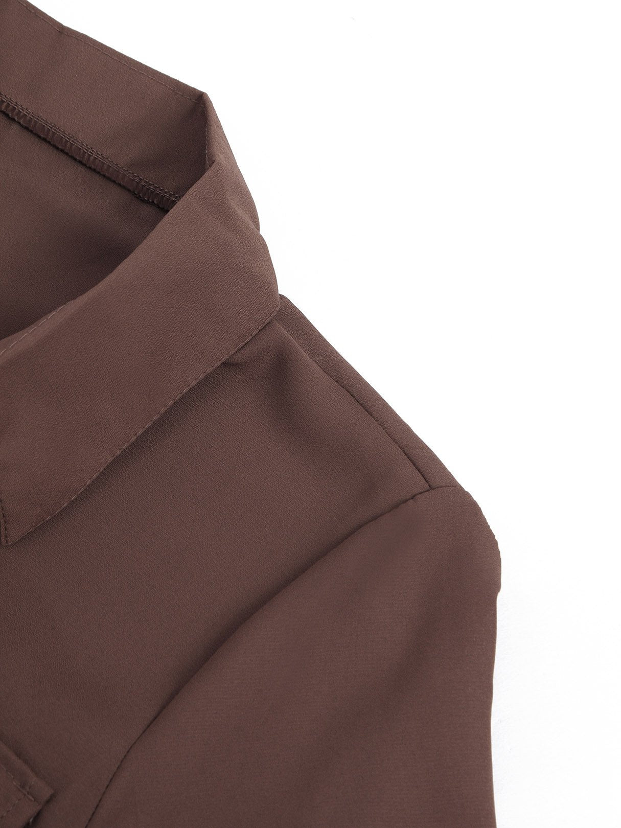 OEM Ladies Coffee Blouses