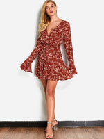 OEM ODM Womens Long Sleeve Mini Dress