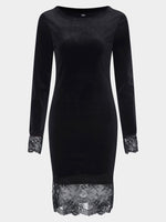 NEW FEELING Womens Black Midi Dresses