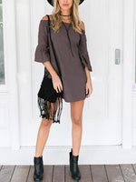 OEM ODM Womens 3/4 Sleeve Casual Dress