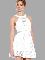 NEW FEELING Womens White Mini Dresses