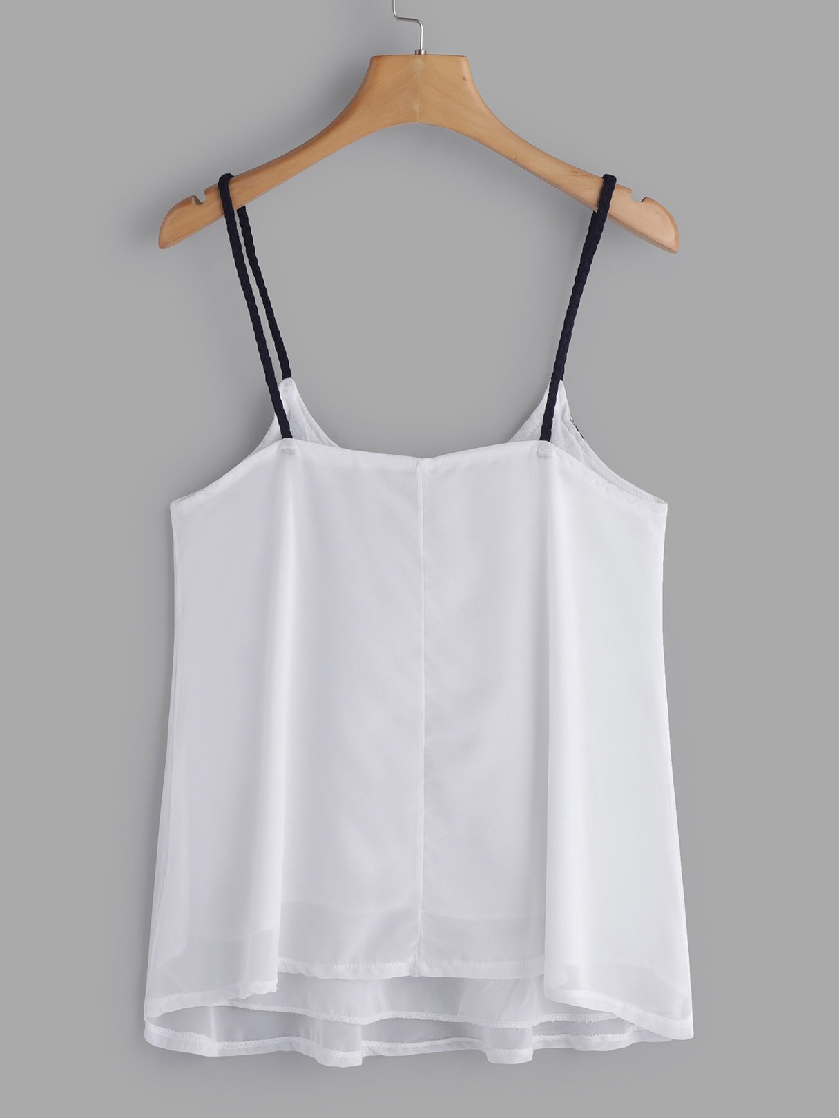 NEW FEELING Womens White Camis