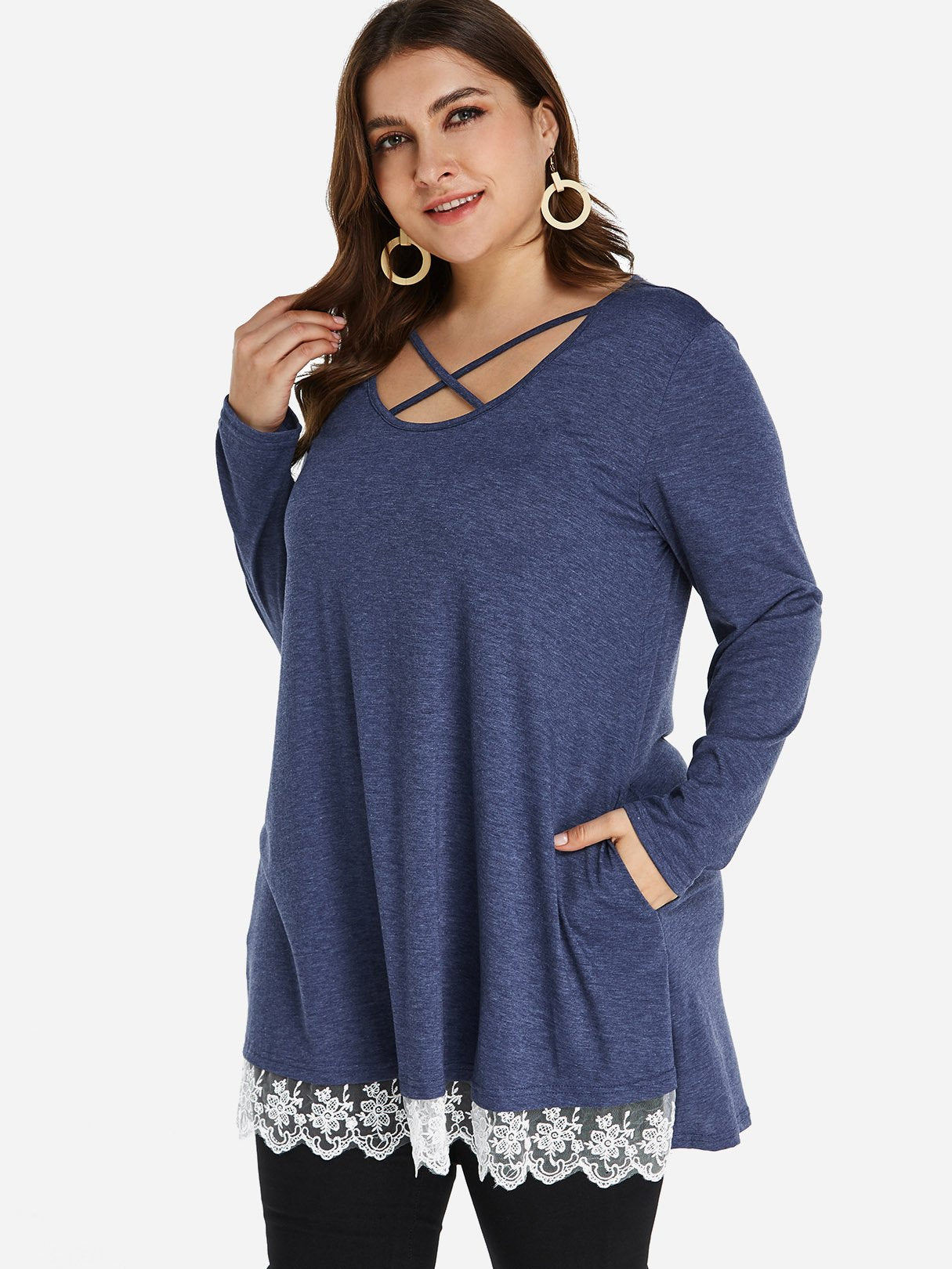 Custom Womens Cotton Tops Plus Size