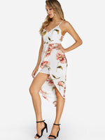 OEM Ladies White Floral Dresses