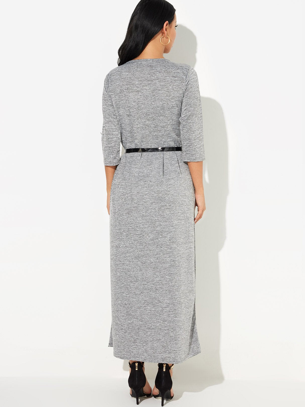 NEW FEELING Womens Grey Maxi Dresses