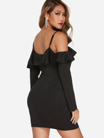 NEW FEELING Womens Black Bodycon Dresses