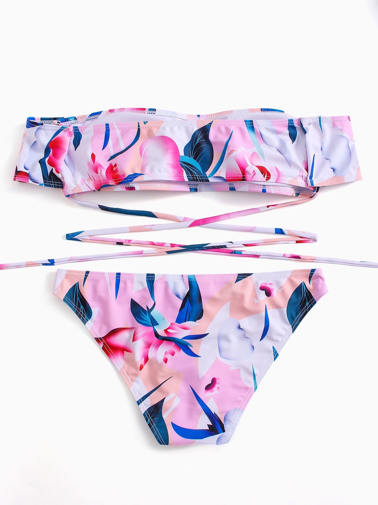 NEW FEELING Womens Floral Bikinis