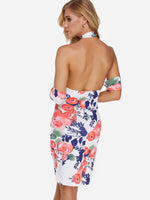 NEW FEELING Womens Floral Bodycon Dresses