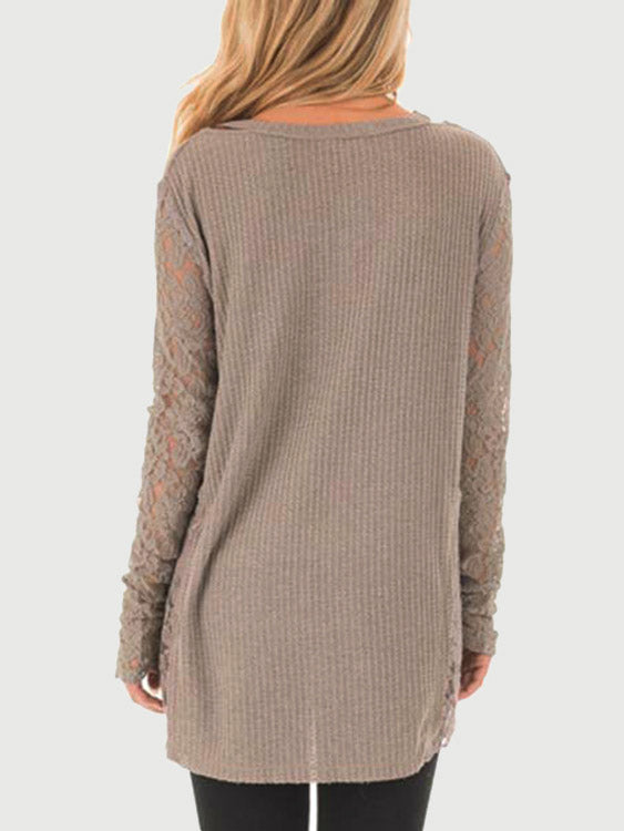 NEW FEELING Womens Khaki T-Shirts
