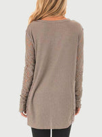 NEW FEELING Womens Khaki T-Shirts