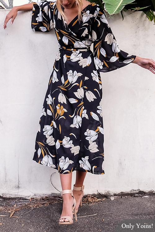 OEM Ladies Floral Maxi Dresses