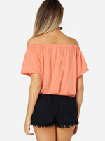 NEW FEELING Womens Orange T-Shirts