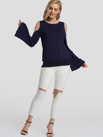 NEW FEELING Womens Navy T-Shirts