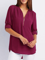 OEM Ladies Burgundy Blouses