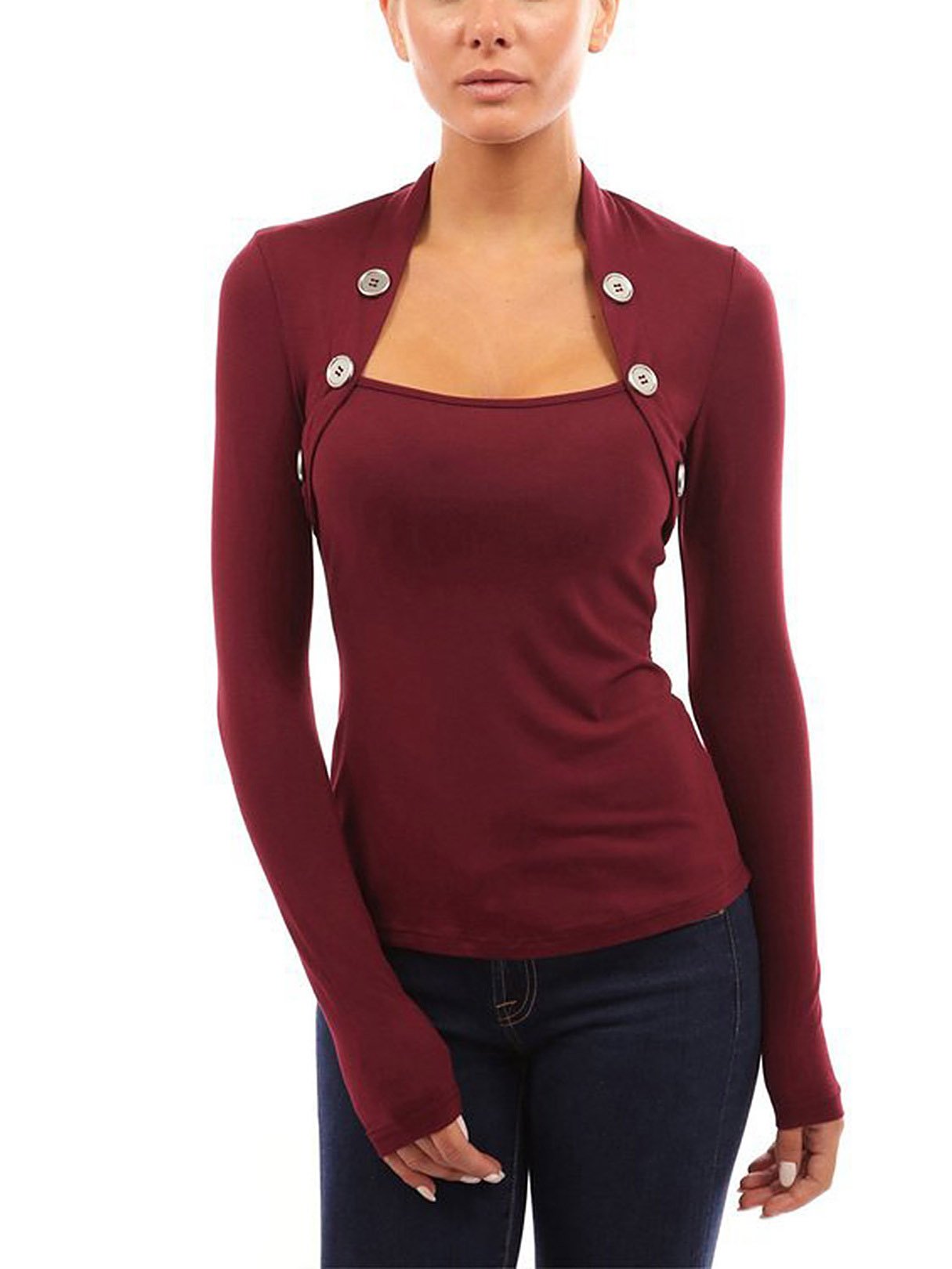 OEM Ladies Burgundy T-Shirts