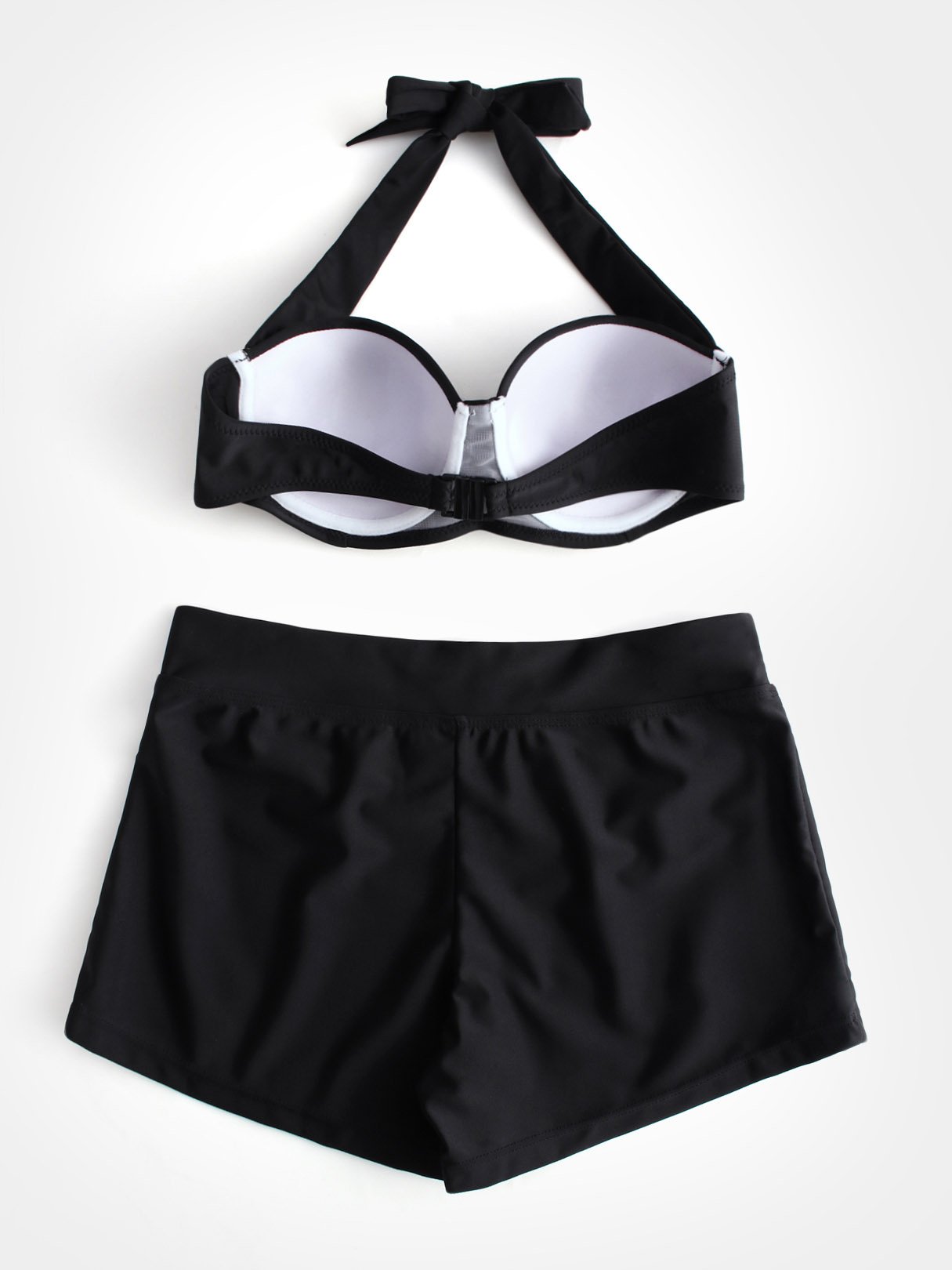 NEW FEELING Womens Black Bikinis
