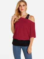 OEM Ladies Red Blouses