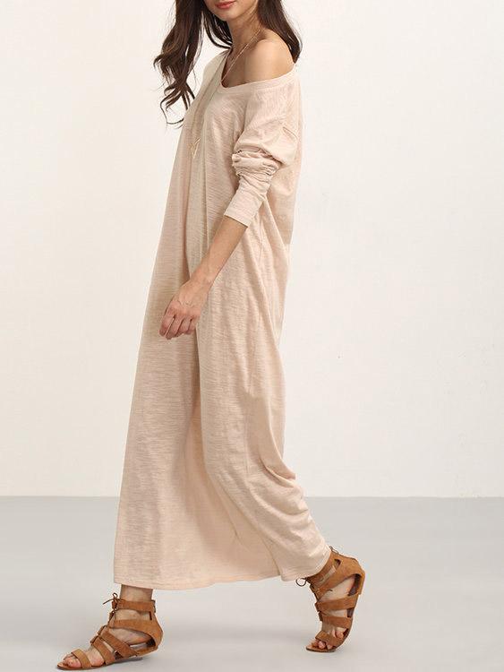 OEM Ladies Pink Maxi Dresses