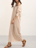 OEM Ladies Pink Maxi Dresses