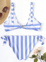 NEW FEELING Womens Blue Bikinis