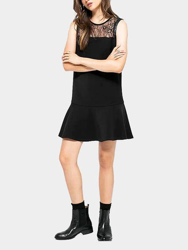 Wholesale Black Lace Mini Dress