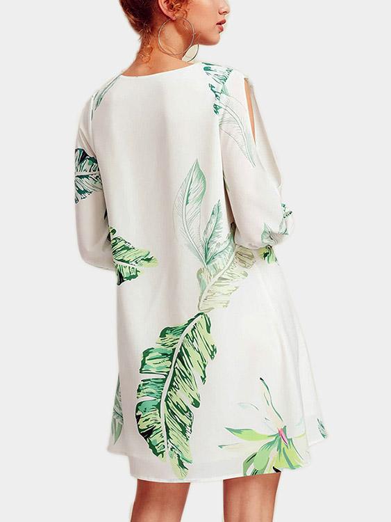 NEW FEELING Womens White V-Neck Dresses