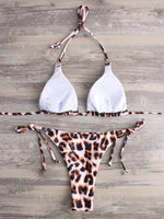 NEW FEELING Womens Leopard Bikinis