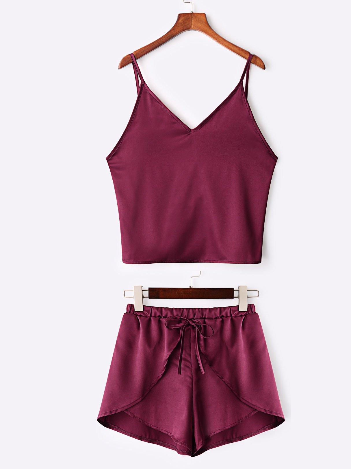 OEM Ladies Burgundy Two Piece Outfits