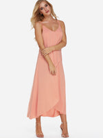 OEM ODM Womens Blue V-Neck Dresses